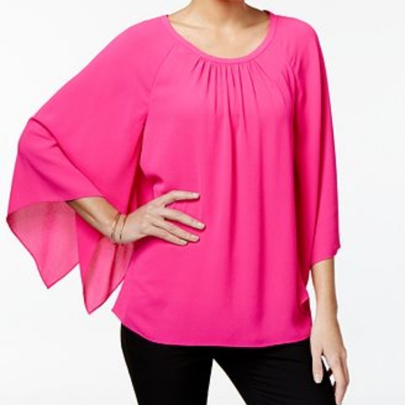 Vince Camute Black white kimono sleeve floral XS S - Picture 8 of 8